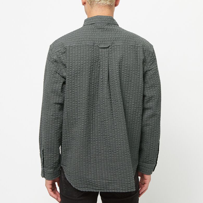 Gramicci O.G. Seersucker Canyon Shirt deep grey garment dyed