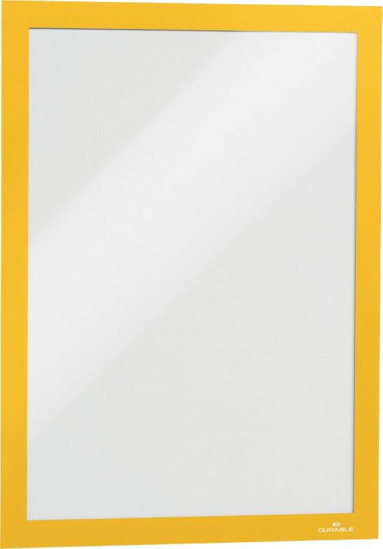 DURABLE DURAFRAME DIN A4 Inforahmen selbstklebend Gelb PVC (Polyvinylchlorid) 487204 20,5 (B) x 0,6 (T) x 29 (H) cm 2 Stück