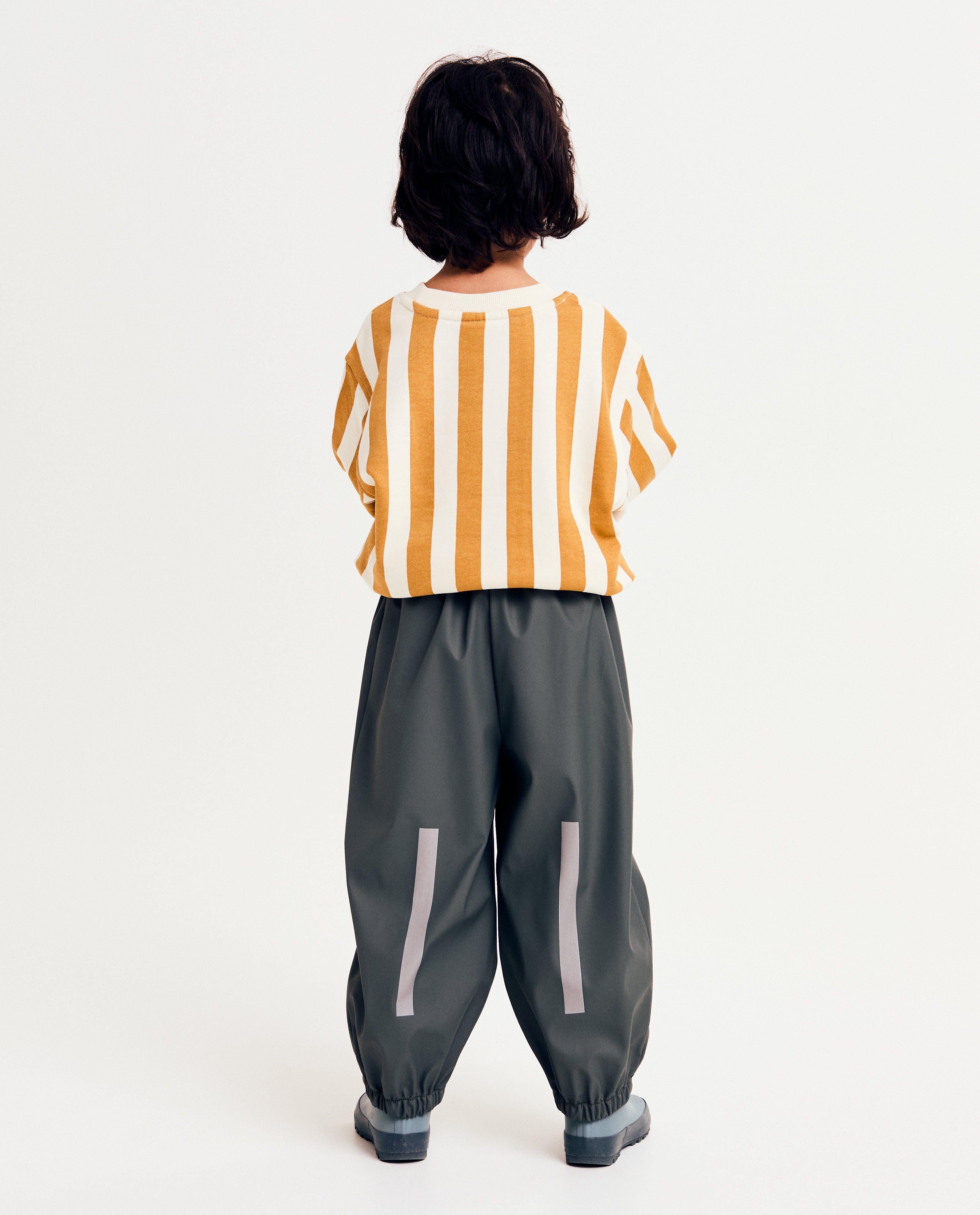 Pantaloni de ploaie Kidz Nation verde închis gri închis