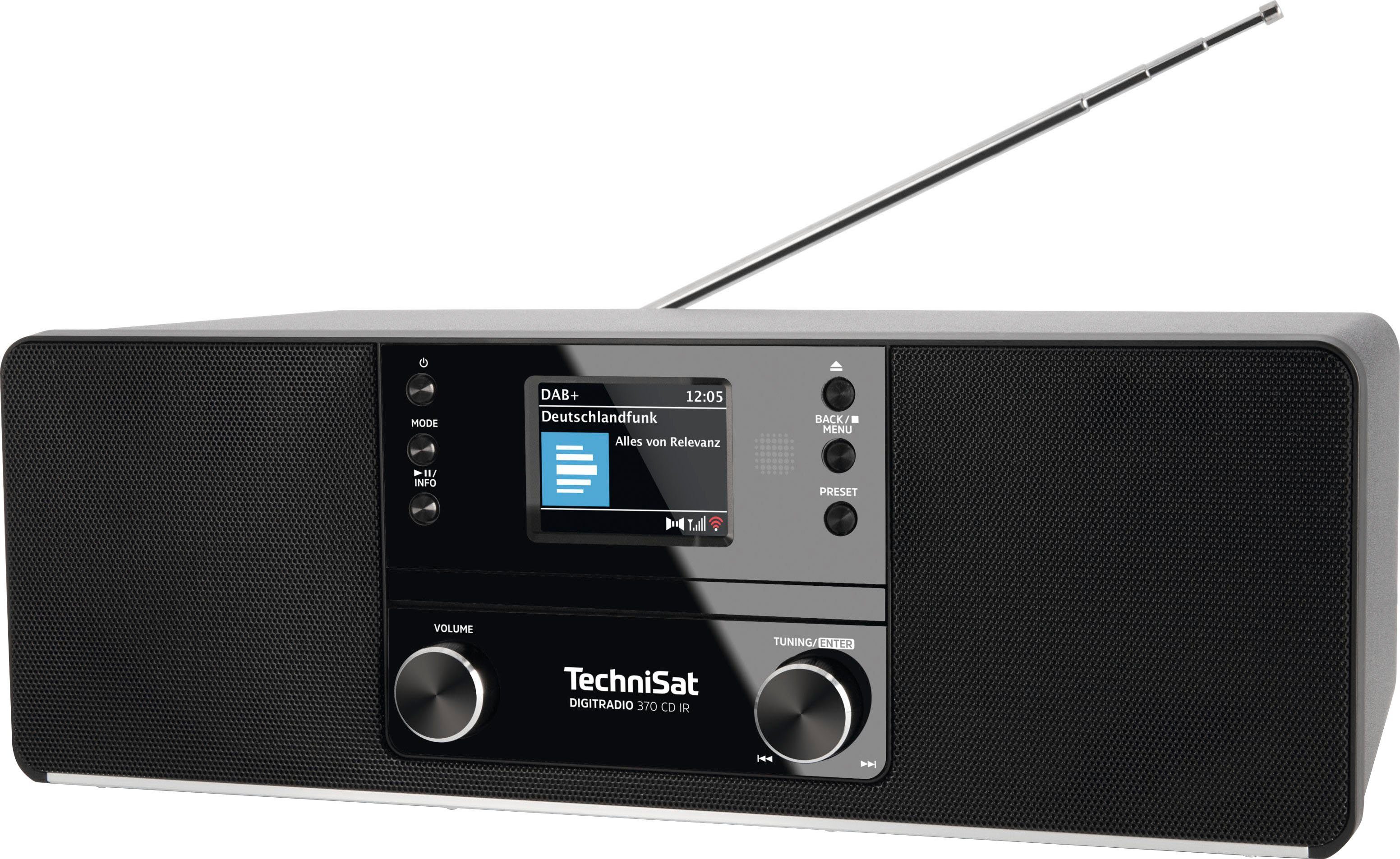 TechniSat DIGITRADIO 370 CD IR Digitalradio (DAB) (Digitalradio (DAB), UKW mit RDS, 10 W)