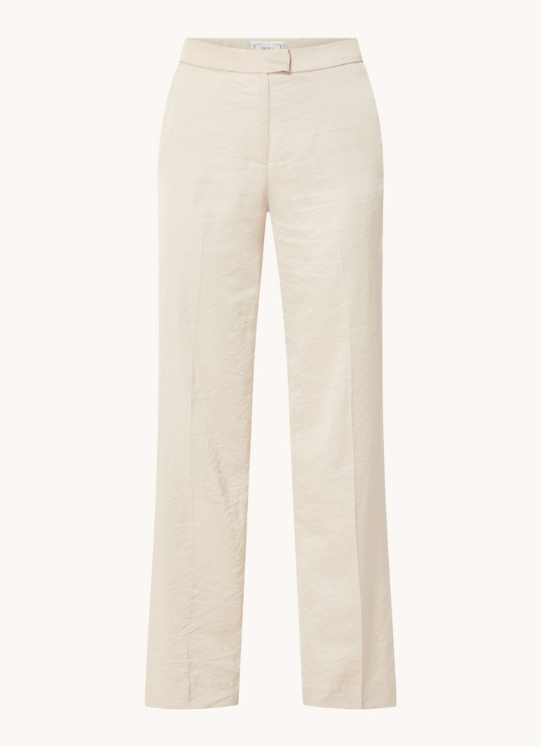 Aaiko Tary high waist straight fit trousers with side pockets