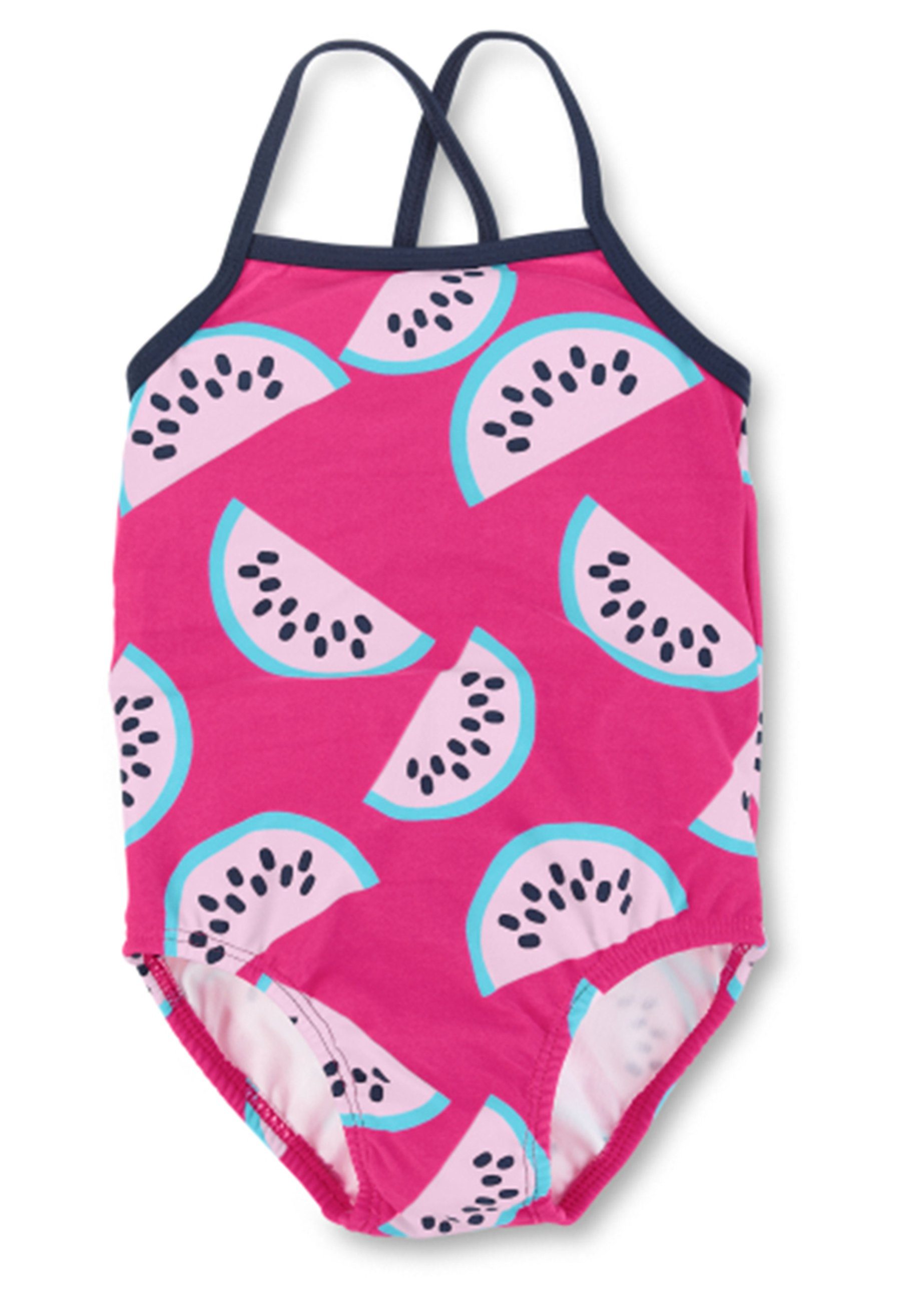 Sterntaler® Badeanzug Badeanzug Melonen Kinderbadeanzug - Badeanzug in Magenta, Windeleinsatz bis Größe 86/92 - Baby Badebekleidung mit UV-Schutz 50+ und Melonen-Print