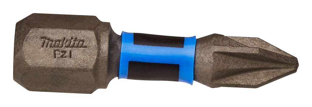 Makita Accessories E-03165 Bit șurubelniță cu impact PZ1x25mm XTT Impact Premier, 2 bucăți