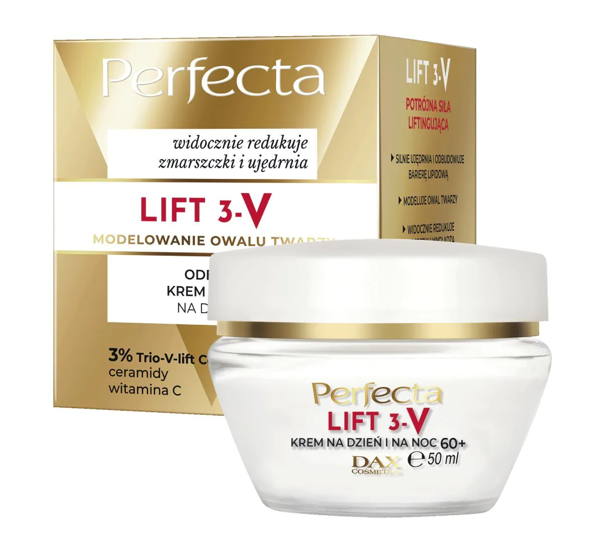 „Perfecta V-Lift“ stangrinamasis veido kremas nuo 60 metų