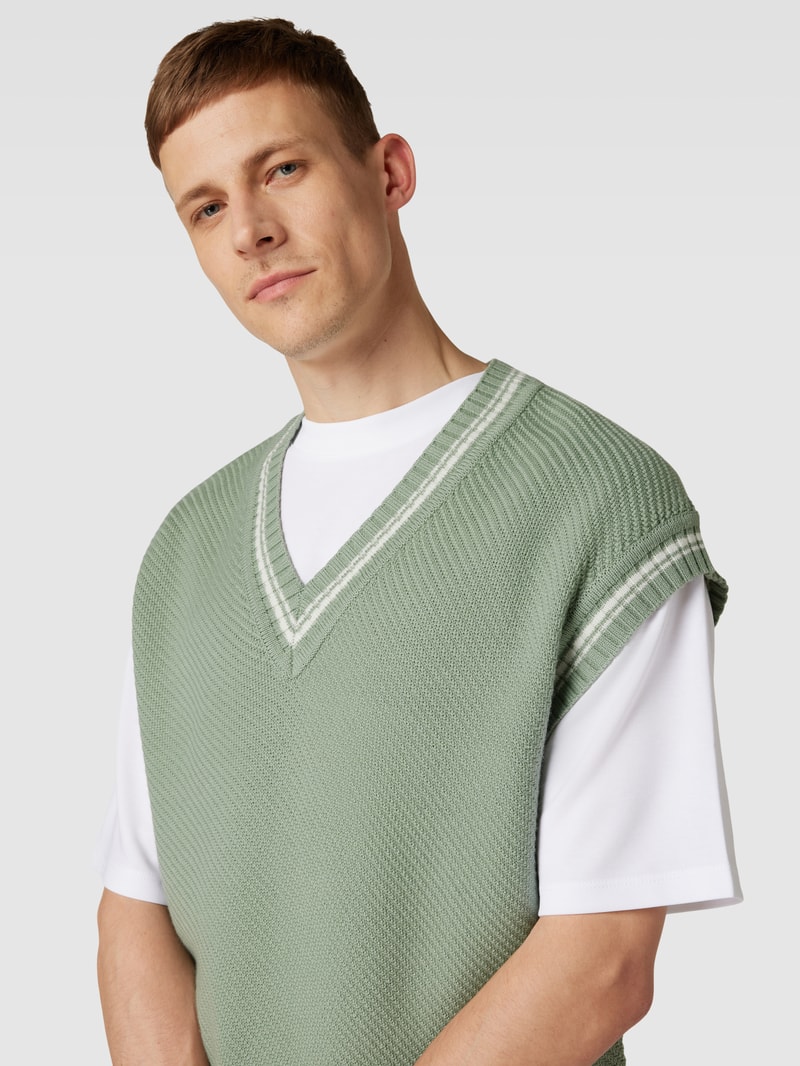 Pullunder mit Label-Detail Modell 'Spencon' in mint