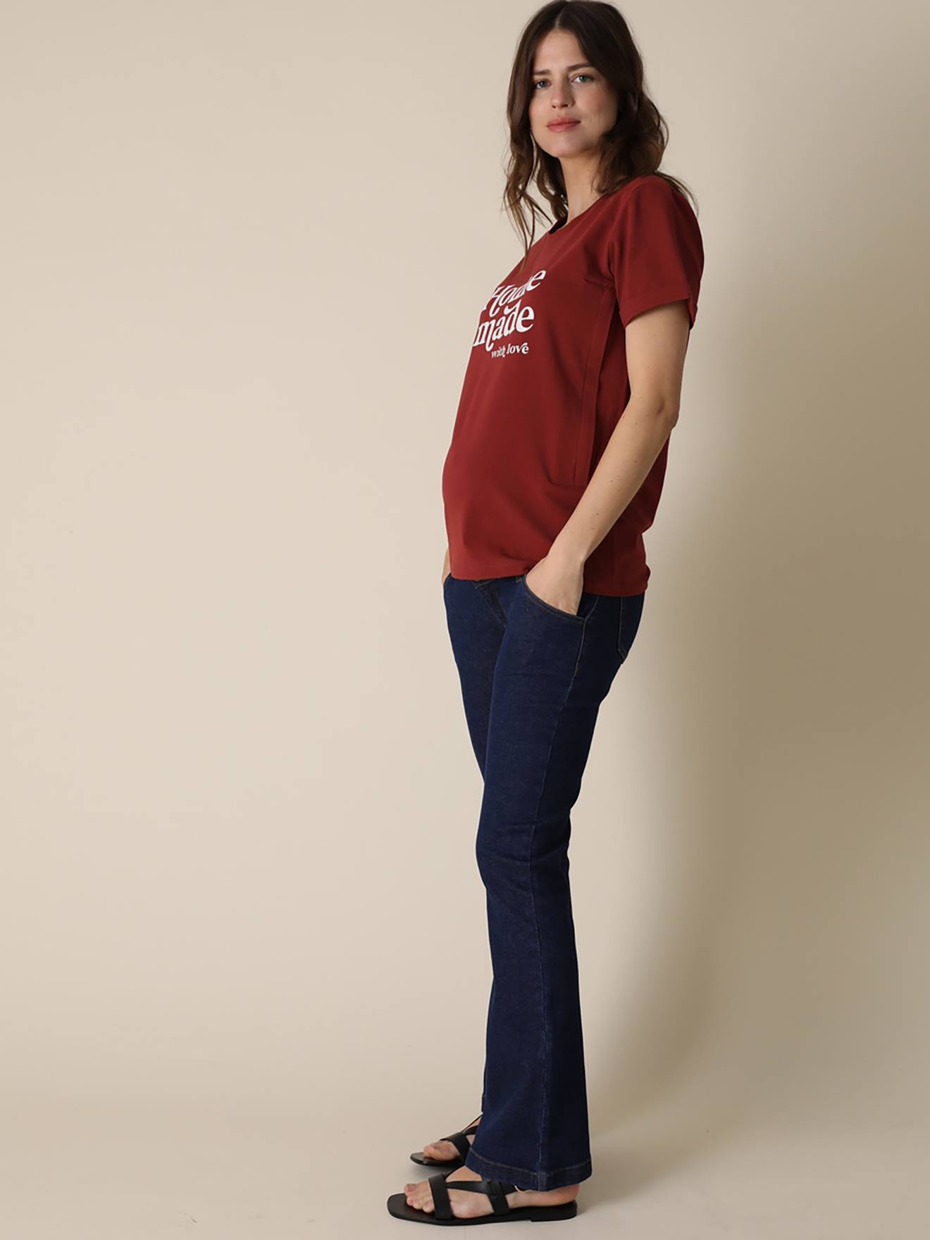Envie de Fraise Flare-Jeans für die Schwangerschaft GAETAN ENVIE DE FRAISE - blue stone
