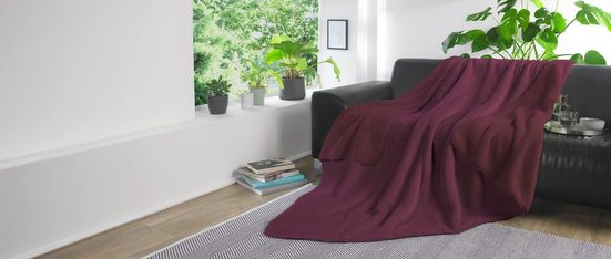 Kinzler Mikrofaser Wohndecke Flanell   Sherpa