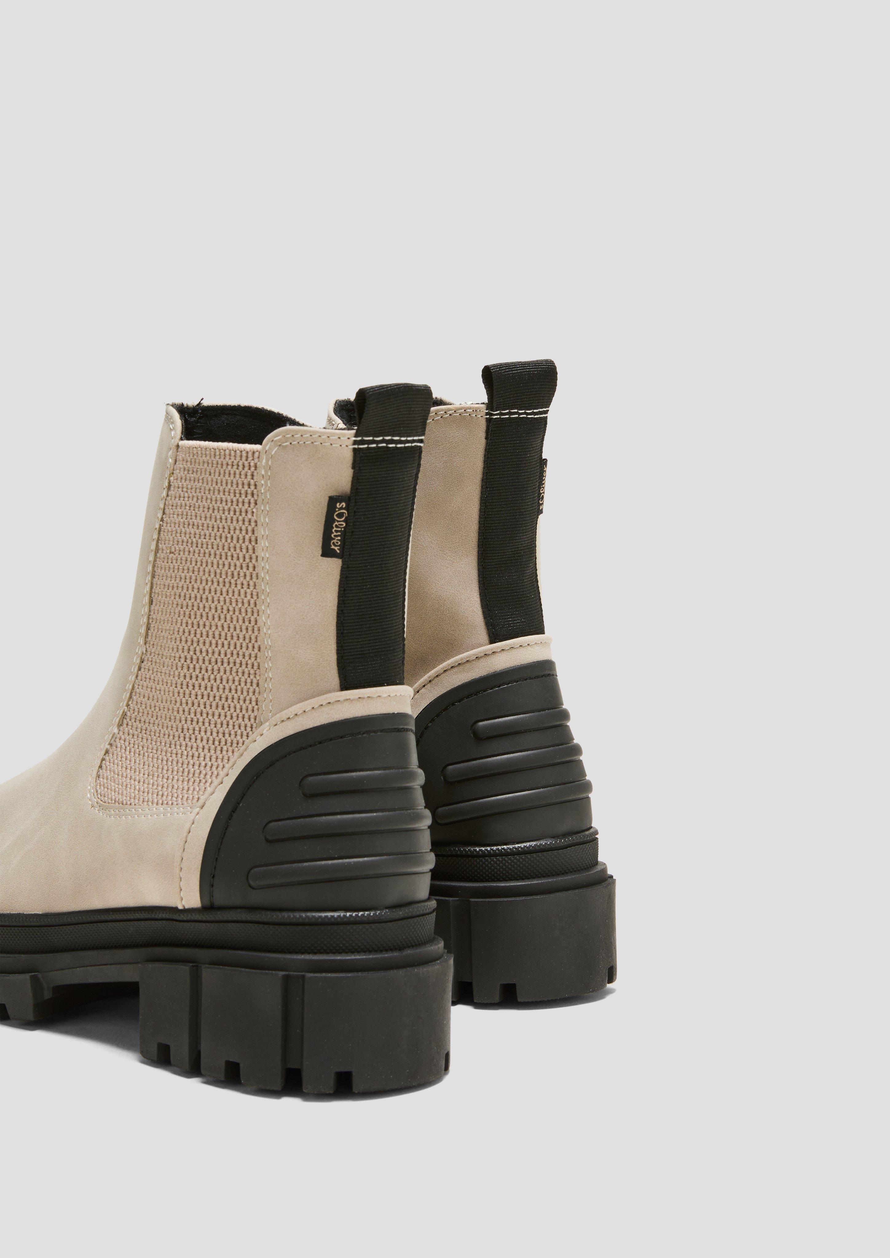Chelsea Boots mit Kontrast-Detail  6008330-400