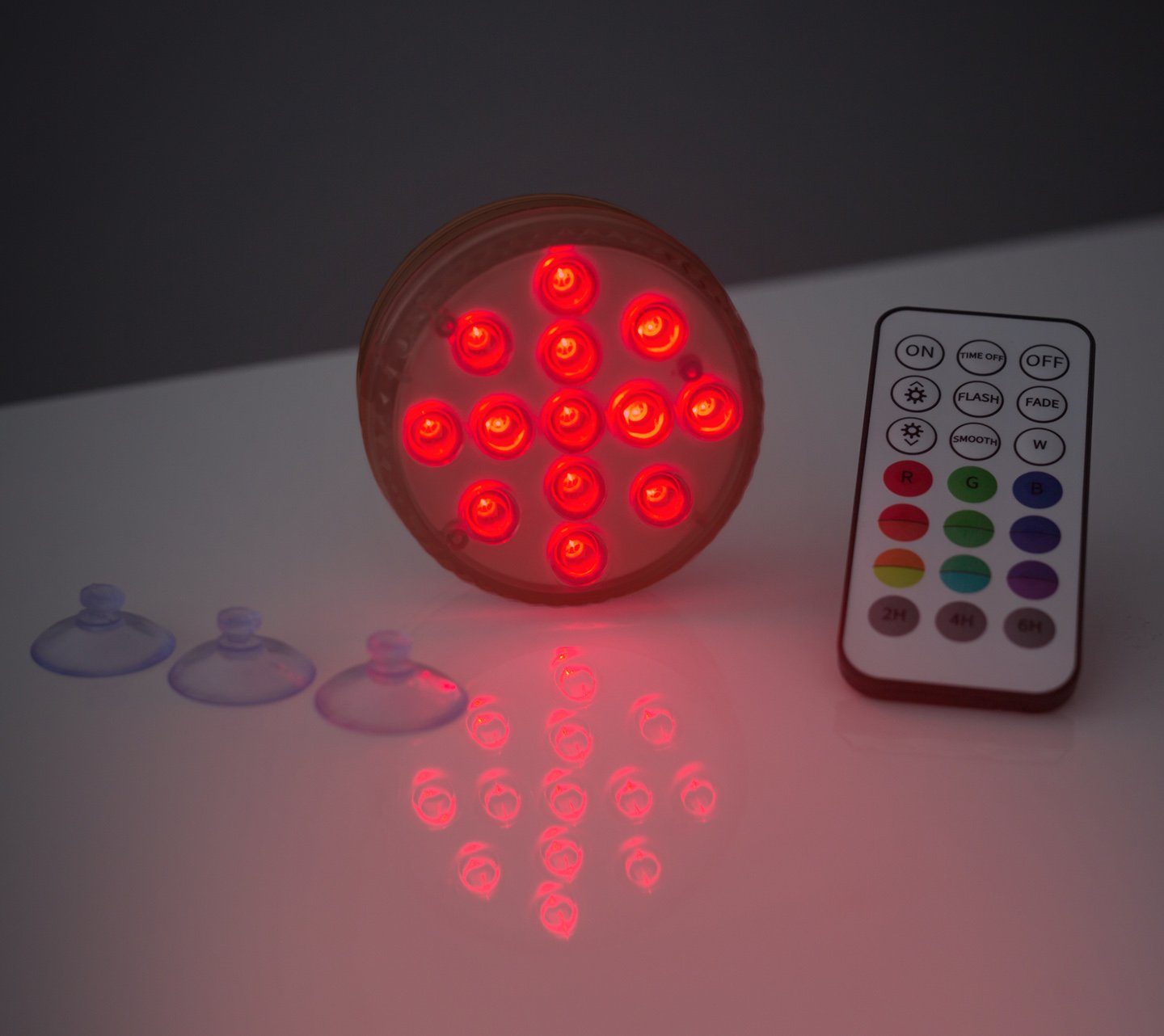 PRECORN Pool-Lampe Pool Beleuchtung 13 LED`s Unterwasser Licht Teich Aquarium Badewanne
