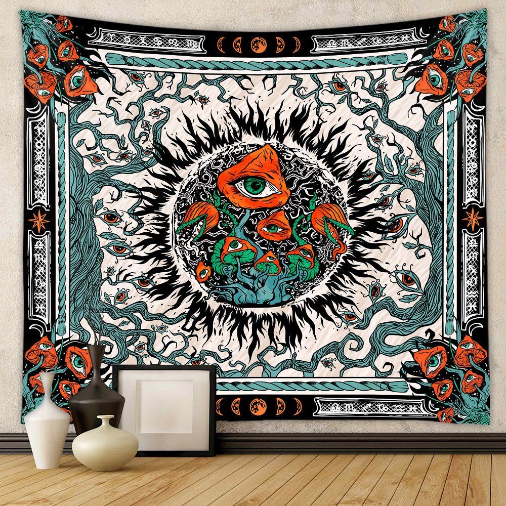 Wandteppich Wandteppich Psychedelic, Wandteppich Aesthetic Pilze, Aphollod, Tapisserie Baum Lebens Wandbehang für Wohnzimmer,Schlafzimmer,Wohnheim