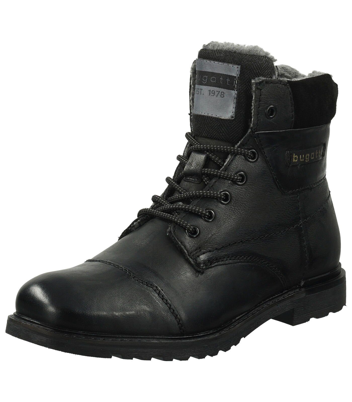 bugatti Stiefelette Leder Schnürstiefelette