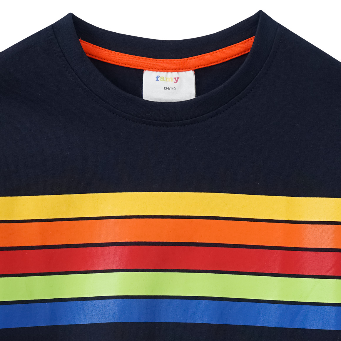 Jungen Langarmshirt mit Regenbogenstreifen