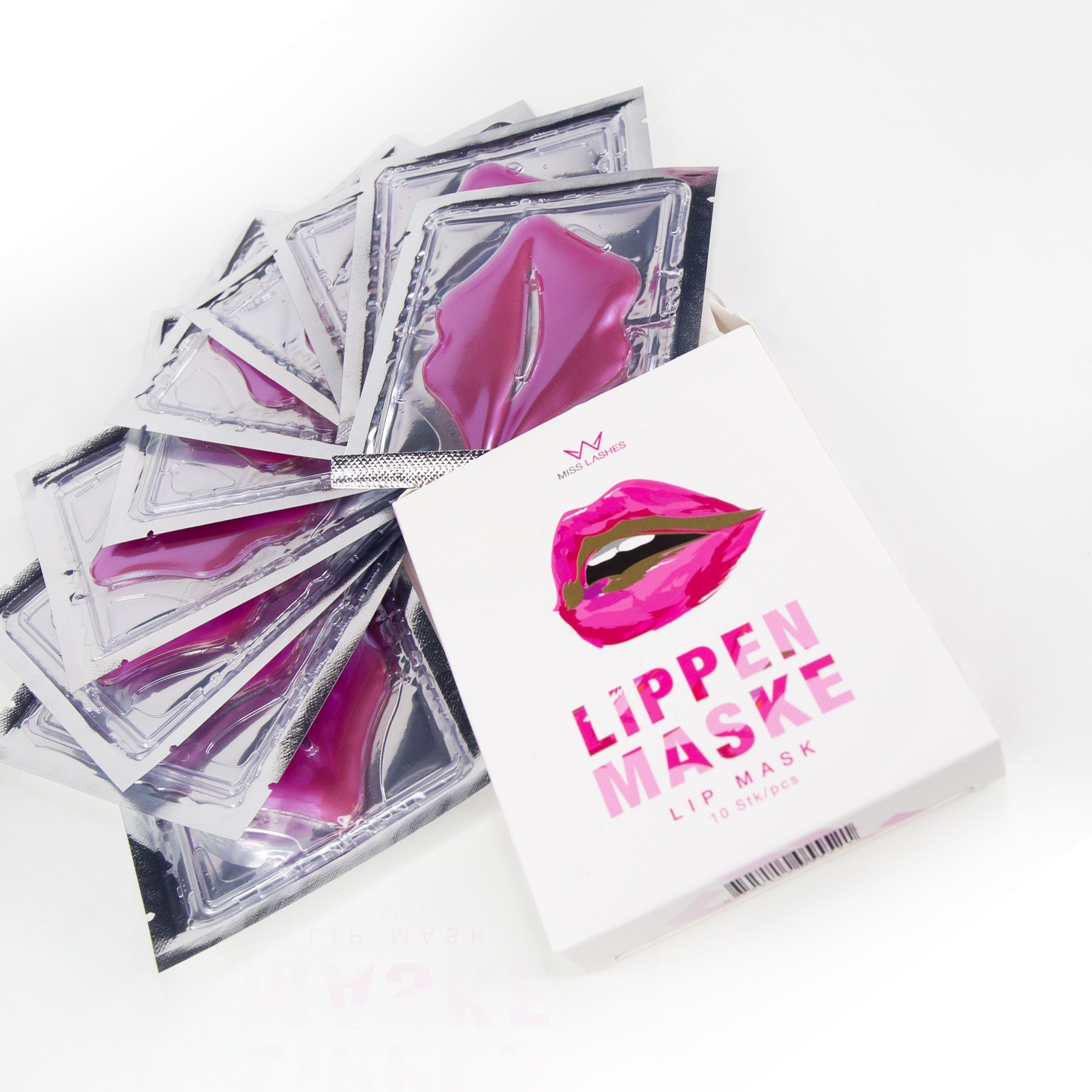 Miss Lashes Lippenmaske Miss Lashes Lippenmaske 10 Stück, 1-tlg.