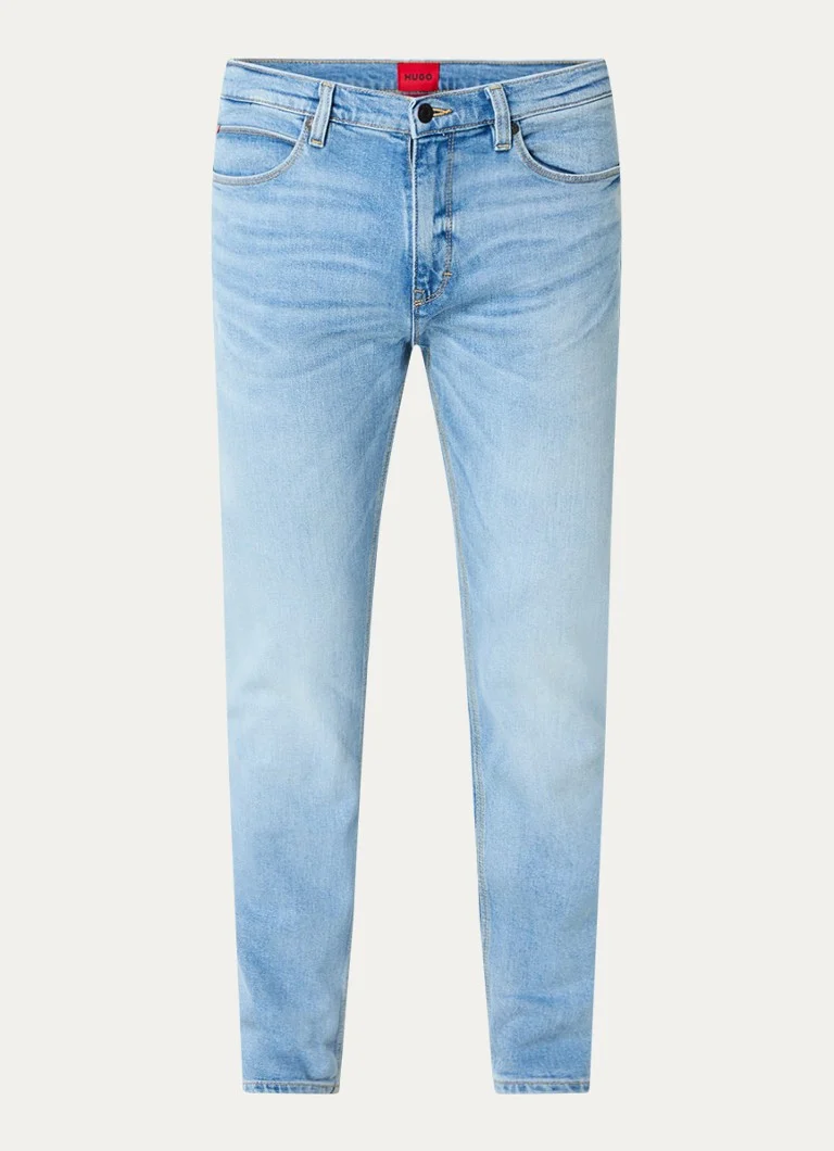 Blugi HUGO BOSS 708 slim fit, spălare deschisă