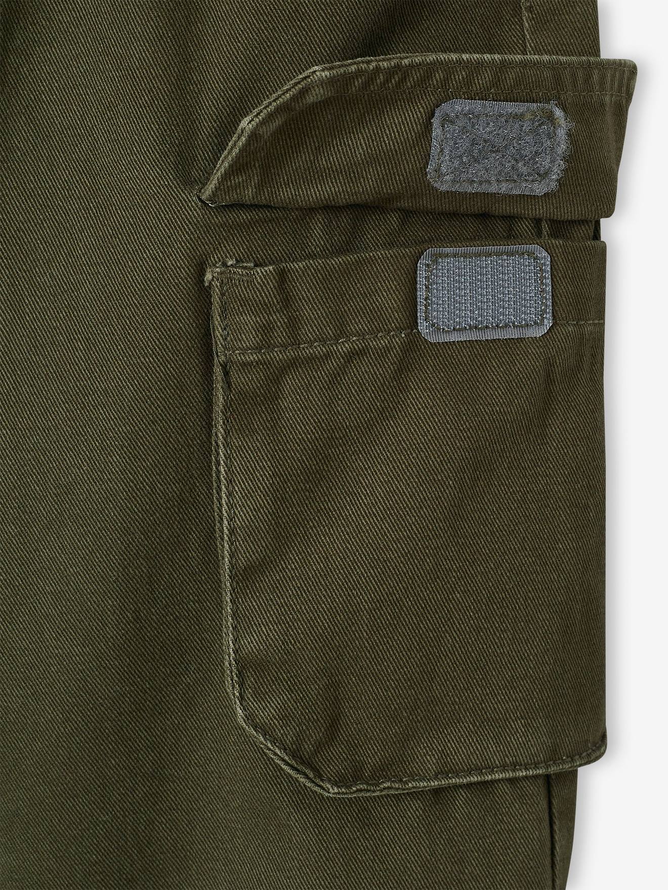 Vertbaudet Jungen Thermo-Cargohose mit Dehnbund Oeko-Tex - khaki
