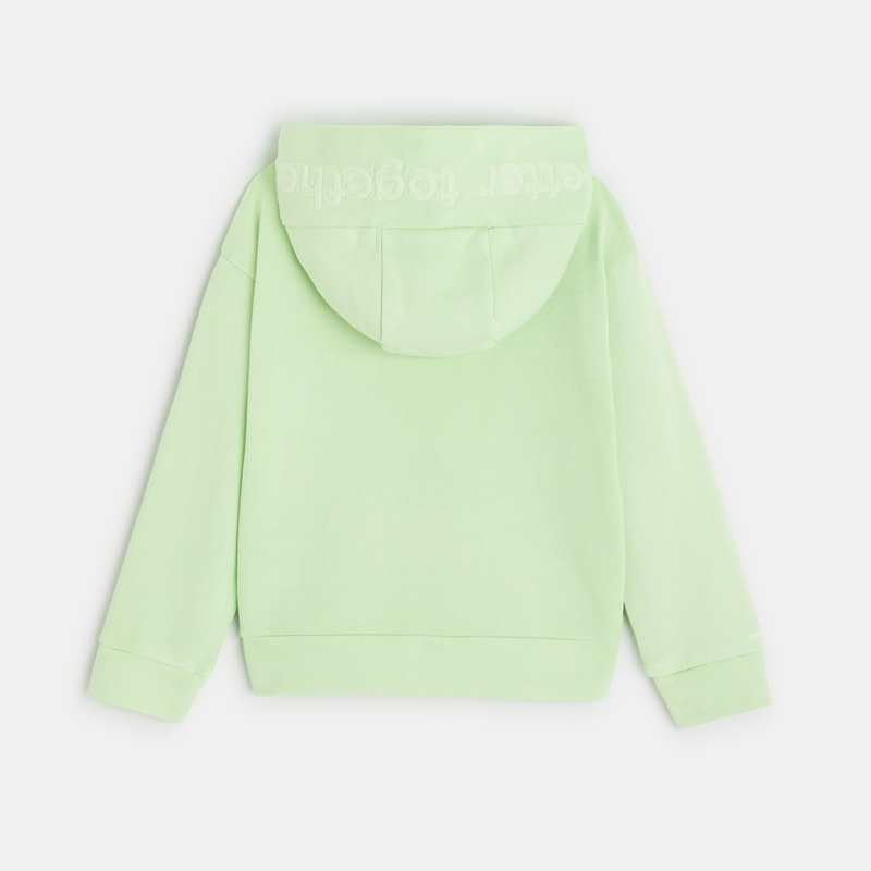 Gilet vert CONFETTI pigments naturels mixte