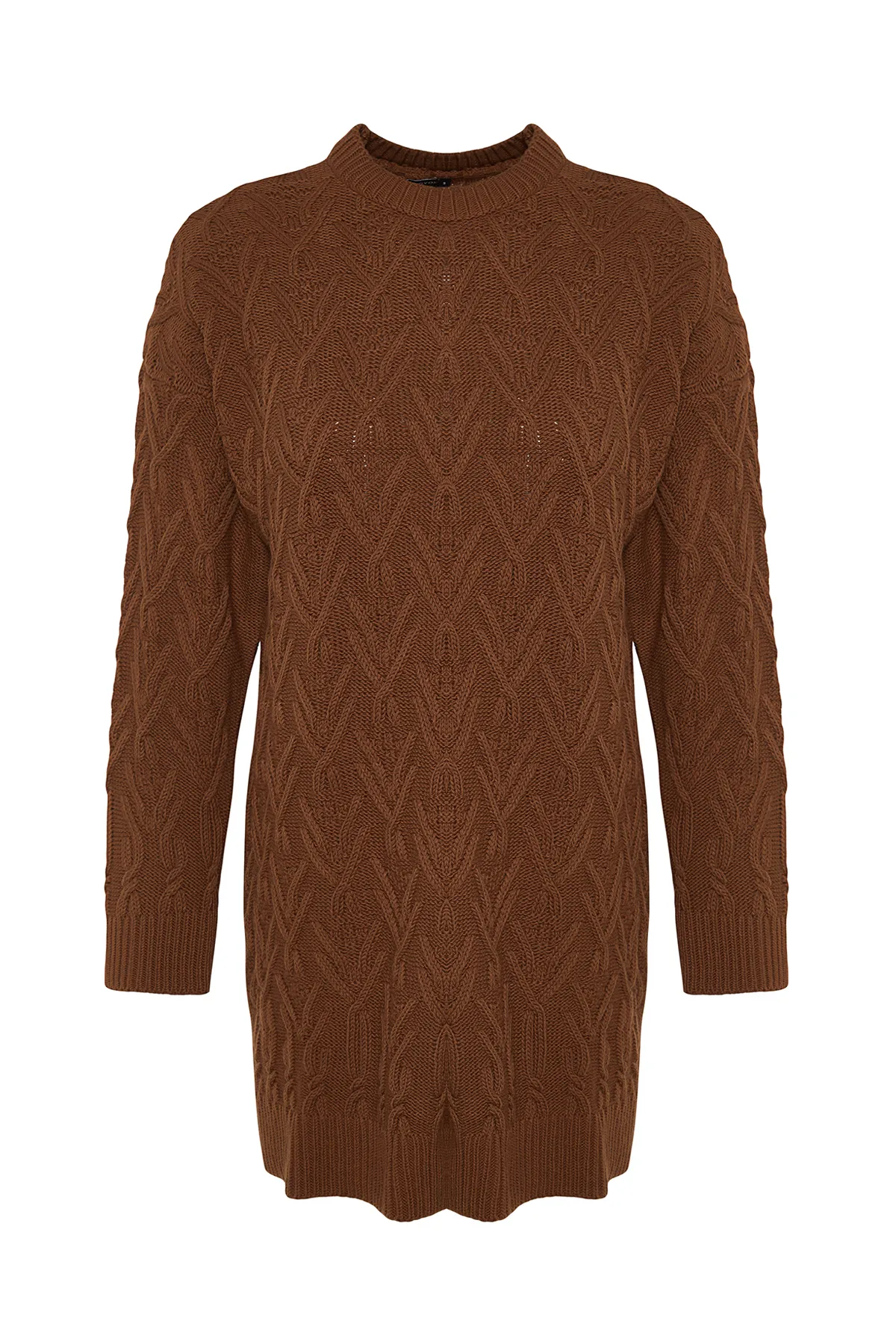 Trendyol Modest  Tile Openwork Rundhals-Strickpullover TCTAW24AK00051