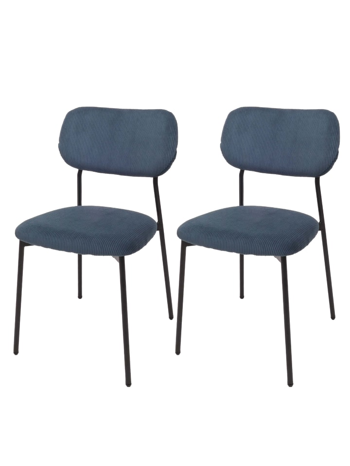 MCW 2er-Set Esszimmerstuhl O26, Blau günstig kaufen onesize