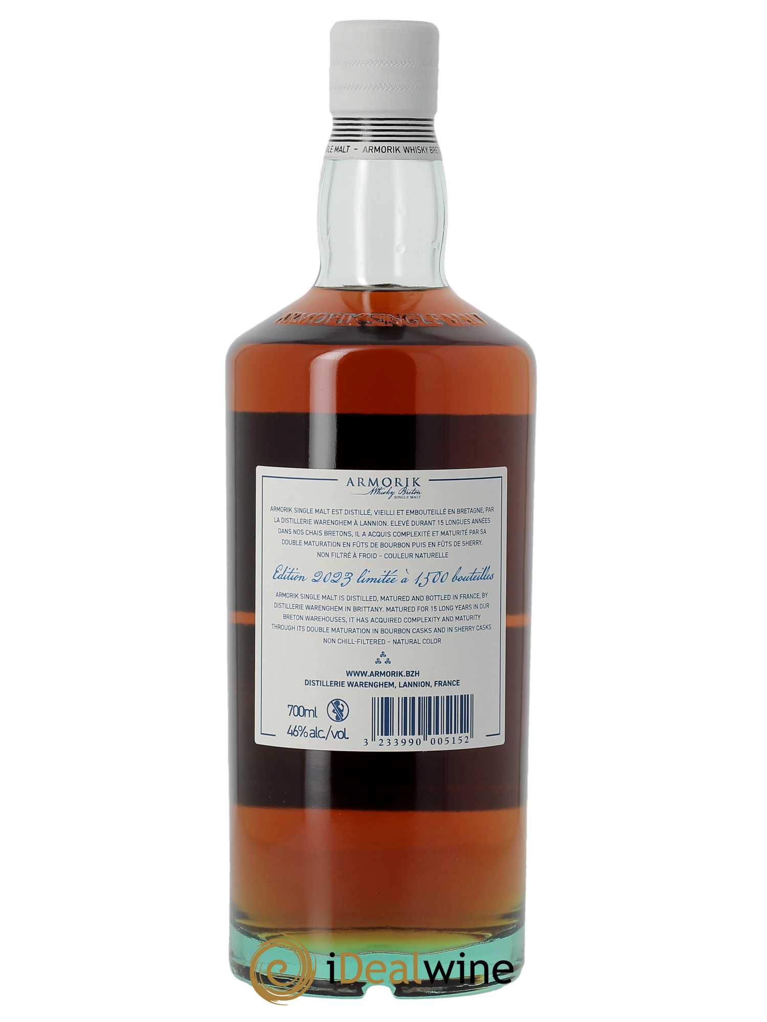 Whisky Armorik 15 ans Édition 2023 (70cl)  - Lot de 1 Bouteille
