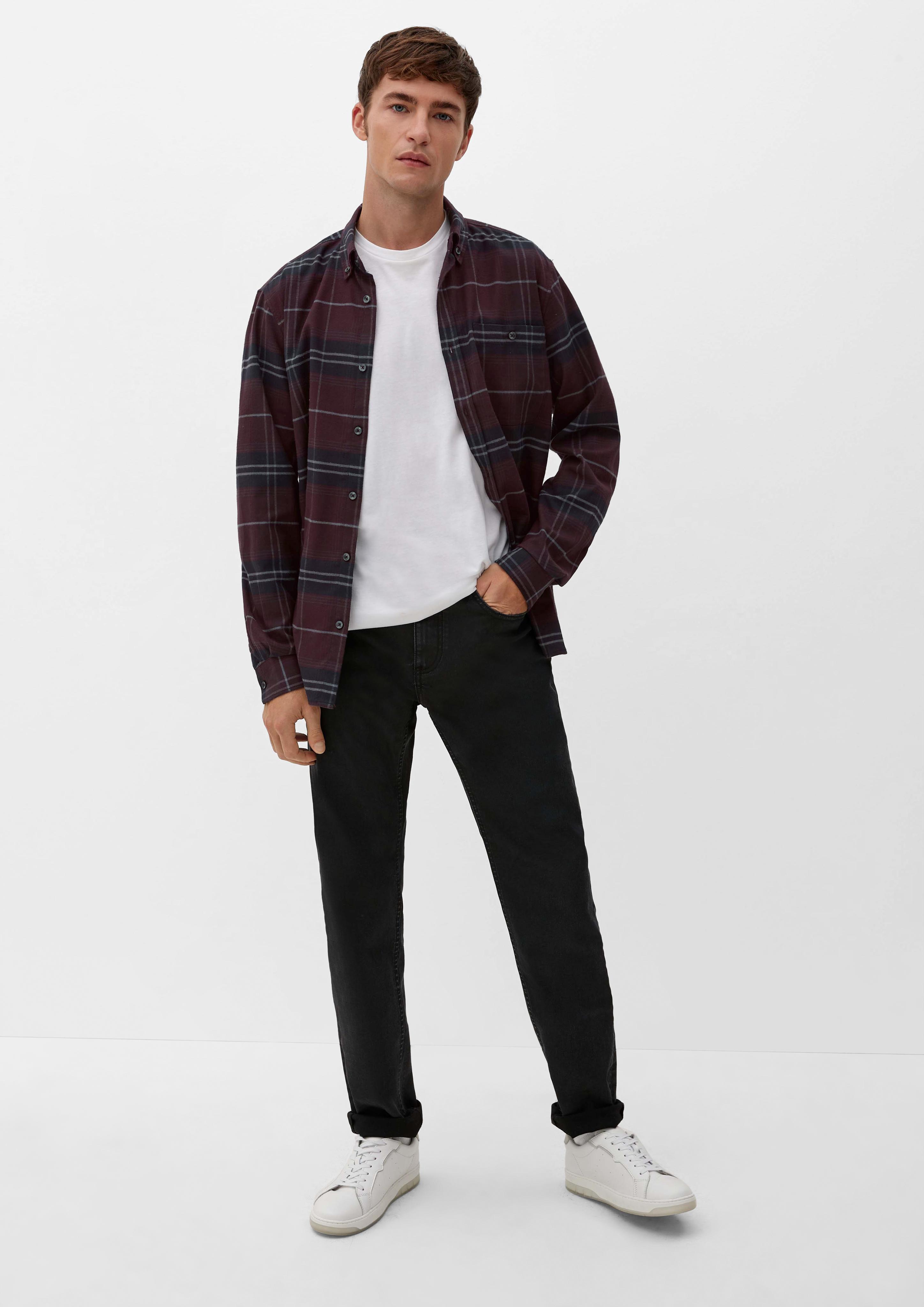 Regular: Twill-Hemd mit Karomuster  2125764-49N1