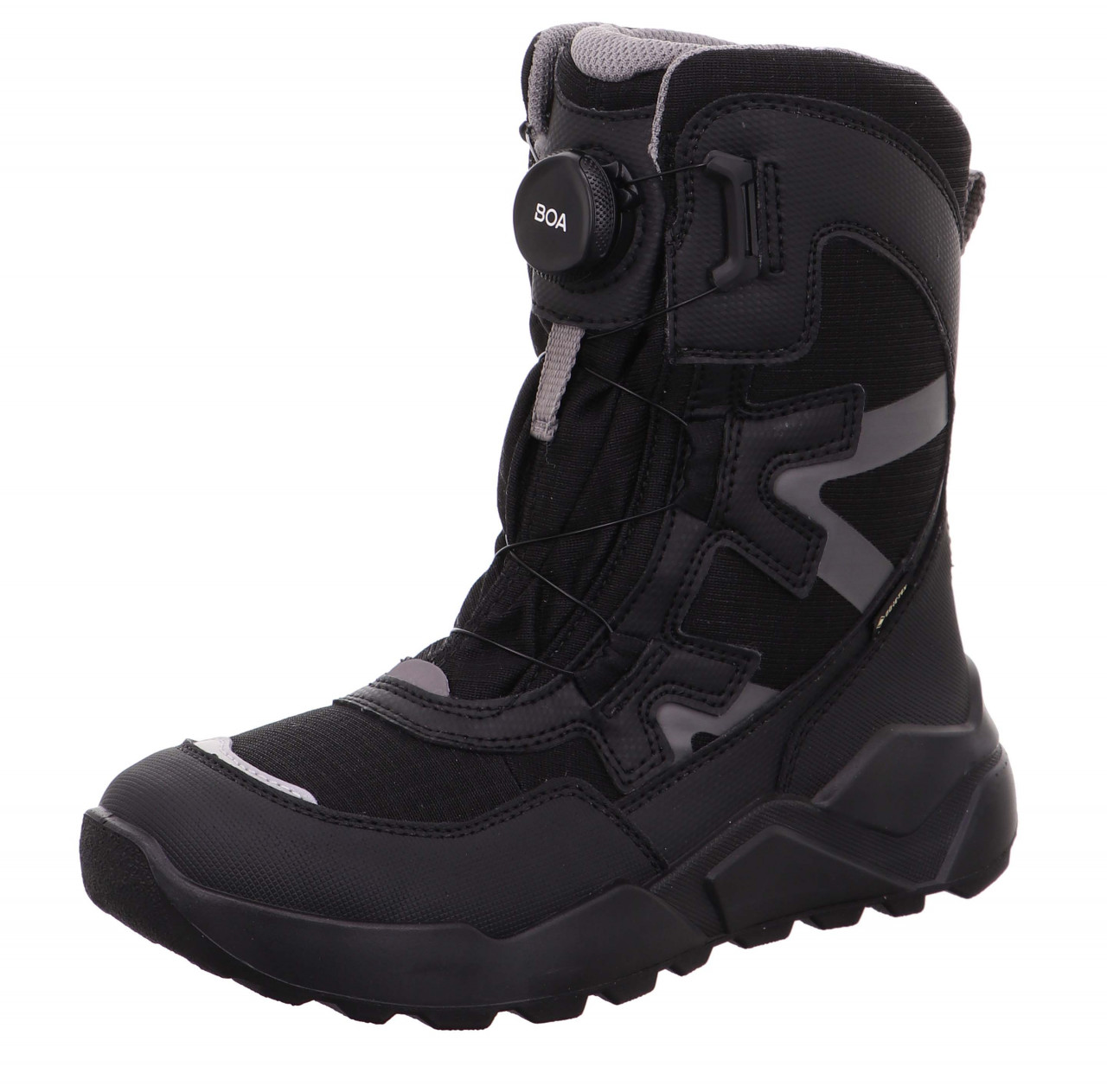 ROCKET - Schwarz/Grau Stiefel mit BOA® Drehverschluss