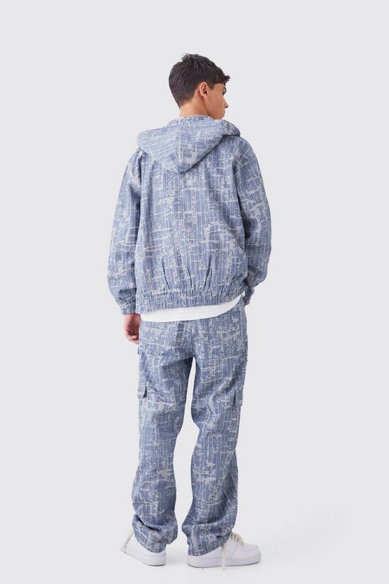 Lockere Cargo-Jeans mit Taschen
