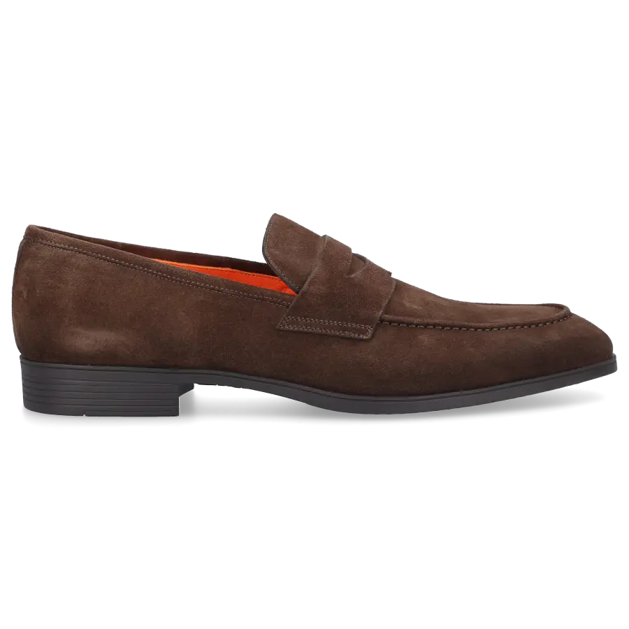 Santoni - Loafer 17944 Veloursleder - braun