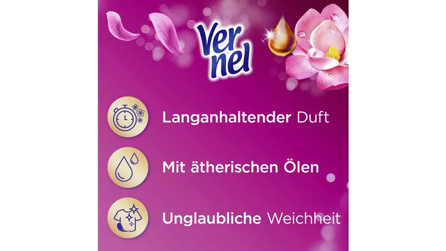 Vernel Weichspüler Aromatherapie Bezaubernde Magnolie 37 WL 814 ml