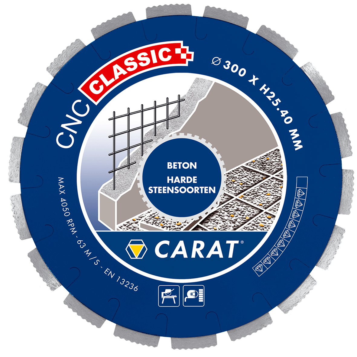 Carat CNCC350400 Διαμαντένια λάμα πριονιού CONCRETE CNC CLASSIC 350x25.4MM