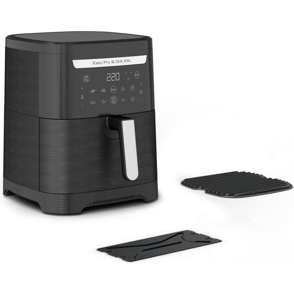 Tefal Heißluftfritteuse EY8018 Easy Fry & Grill XXL - Heißluftfritteuse - schwarz, 1830 W