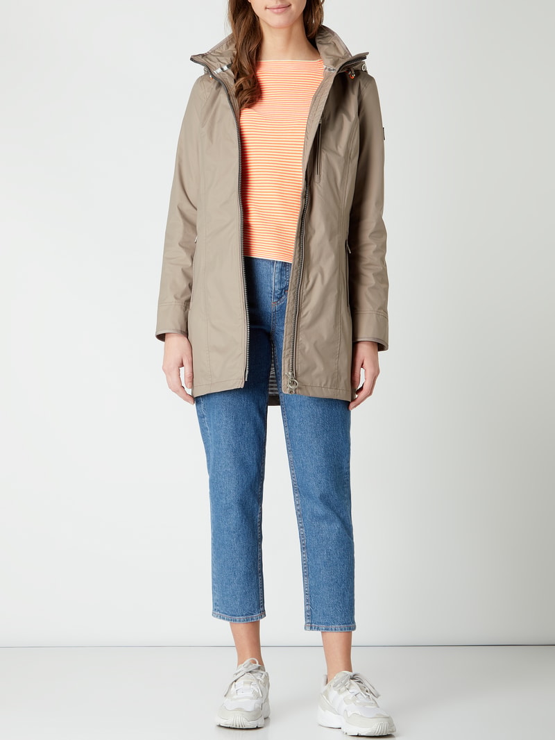 Funktionsjacke mit Kapuze Modell 'Westside' in hellbraun