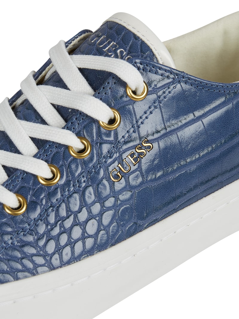 Sneaker in Leder-Optik Modell 'Ester' in hellblau