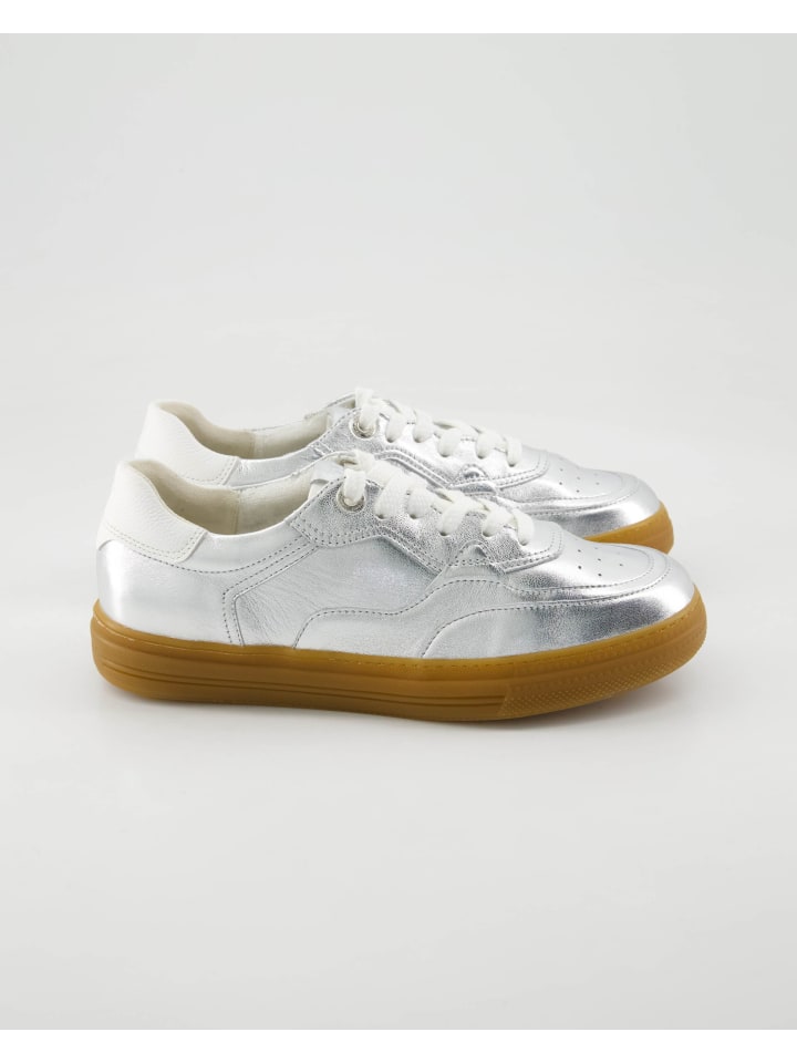 Paul Green Sportliche Schnürschuhe in Silber günstig kaufen