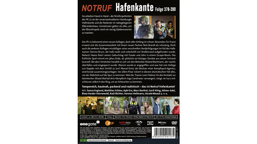 Notruf Hafenkante 30 (Folge 378-390)  [4 DVDs]