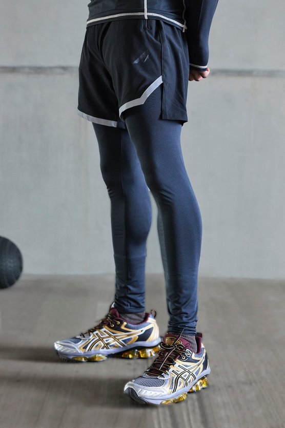 Active 2-in-1 Leggings-Shorts