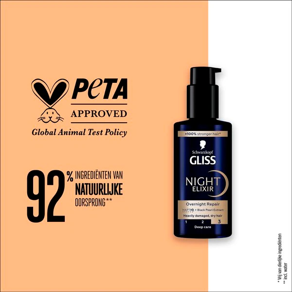 Gliss Yön yli korjaava yöeliksiiri 100ml