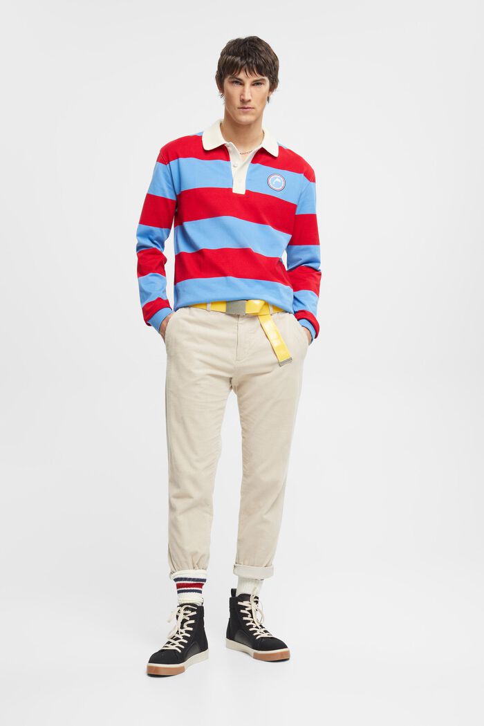 Gestreiftes Rugby-Polo