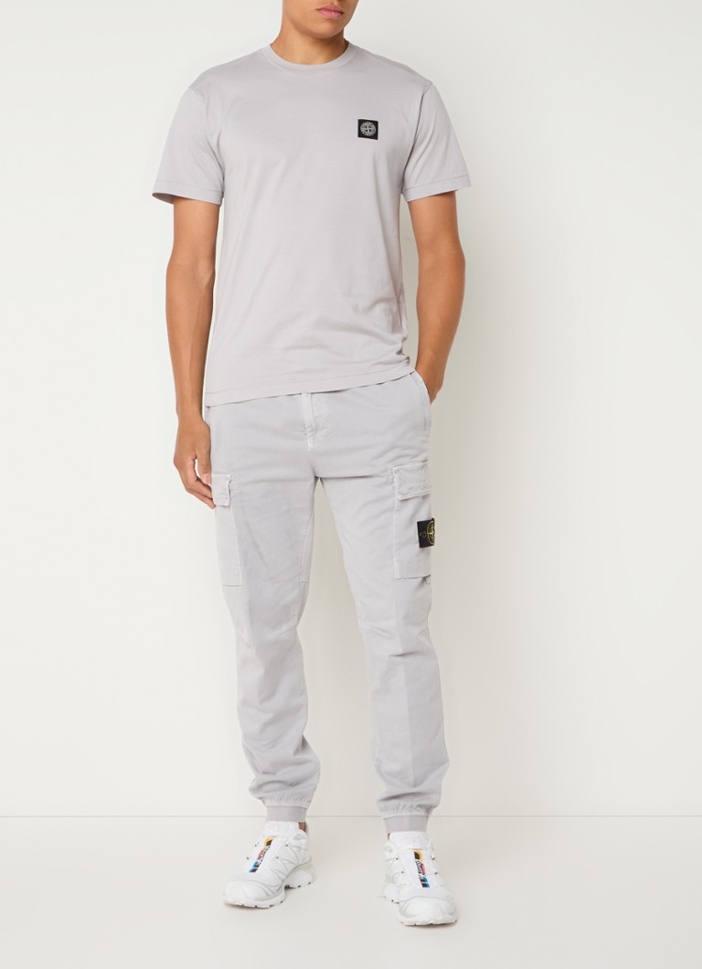 Pantaloni cargo conici Stone Island 313L1 cu logo