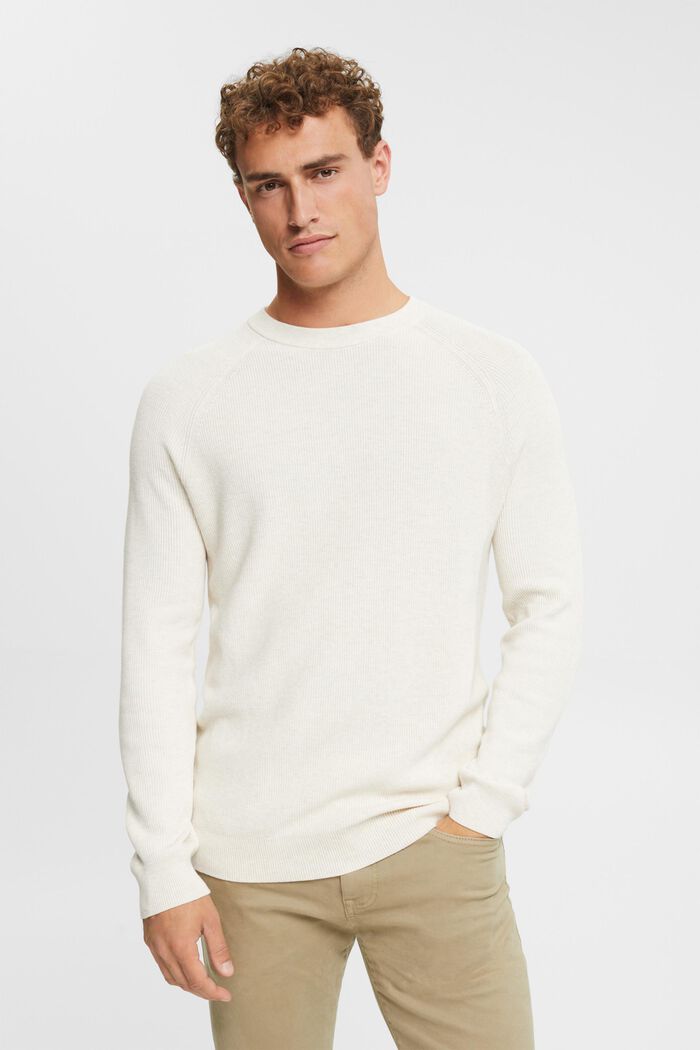 Pullover mit Rundhalsausschnitt, 100 % Baumwolle