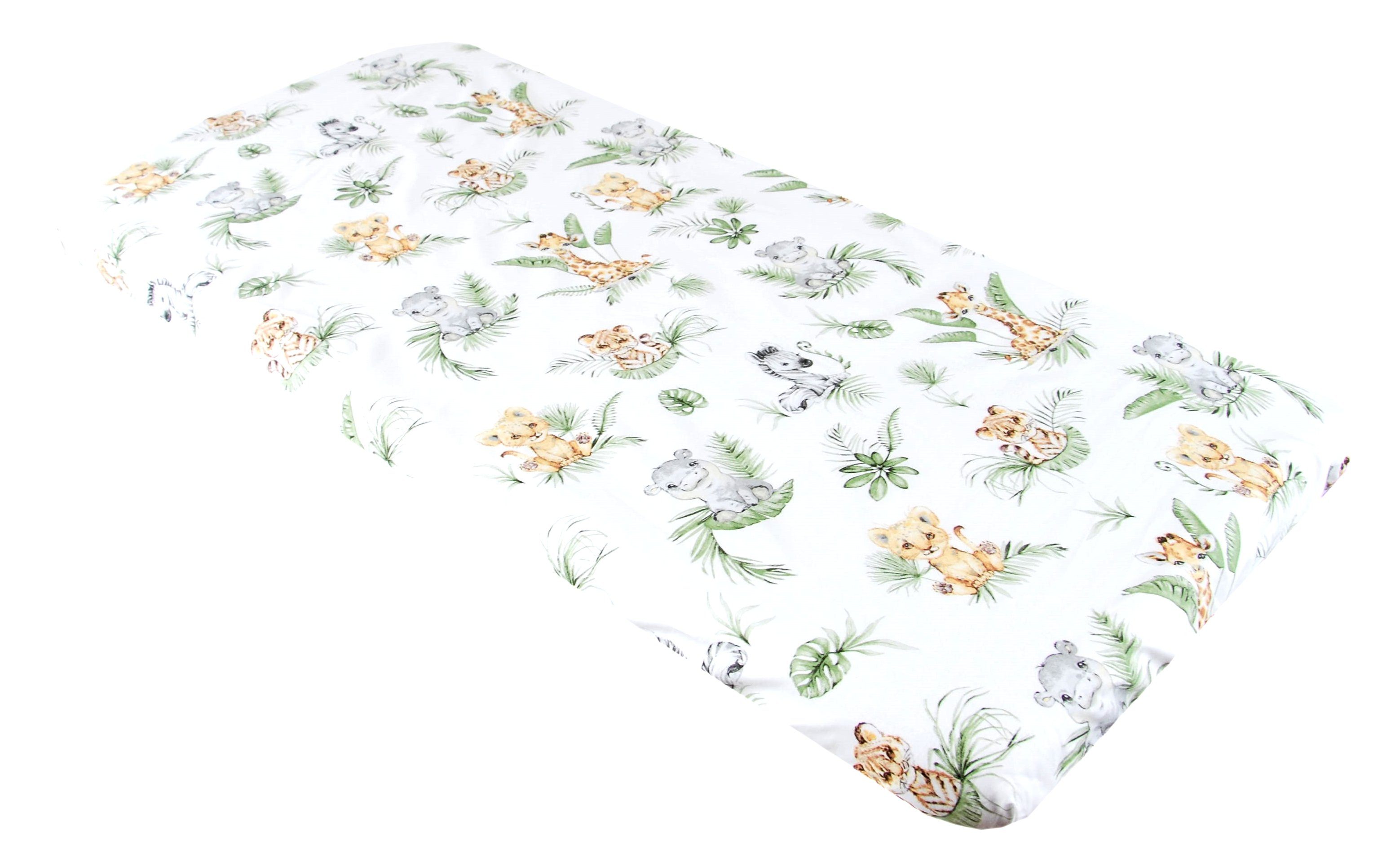 Spannbettlaken SPANNBETTLAKEN 70x140 Spannbetttuch Baumwolle Kinder Baby Babybett, BabyLux, 124. Africa_Tiere