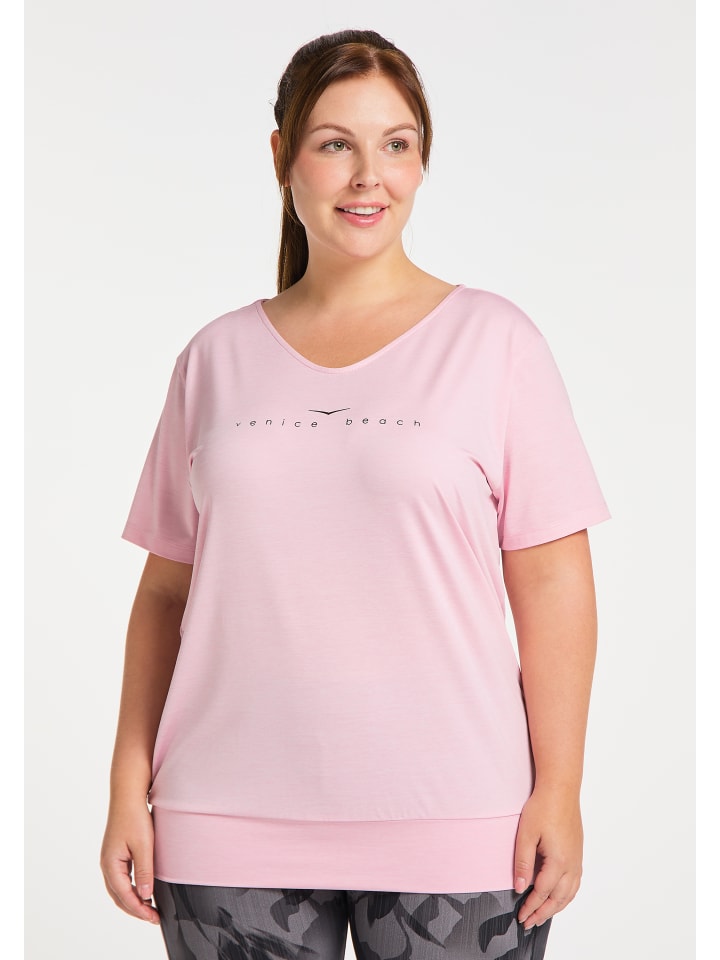 Venice Beach V-Shirt Curvy Line Sui in cameo rose günstig kaufen