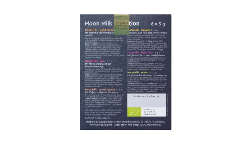 Herbaria Moon Milk selection bio 30 g