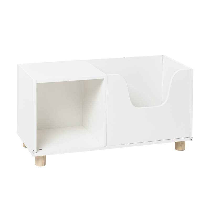 Meuble de rangement jouets blanc 2 en 1 Oxybul