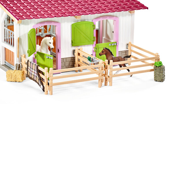 Horse Club Reiterhof mit Reiterin und Pferden 42344