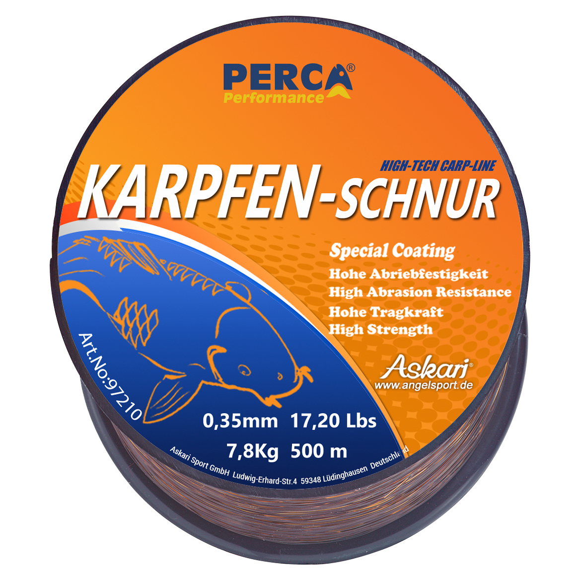 Perca Performance Karpfenschnur Performance (braun)