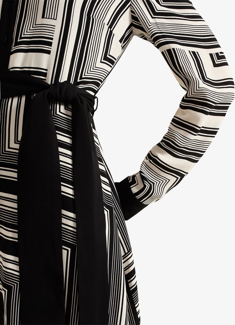 Robe-chemise midi Phase Eight Pia à imprimé graphique