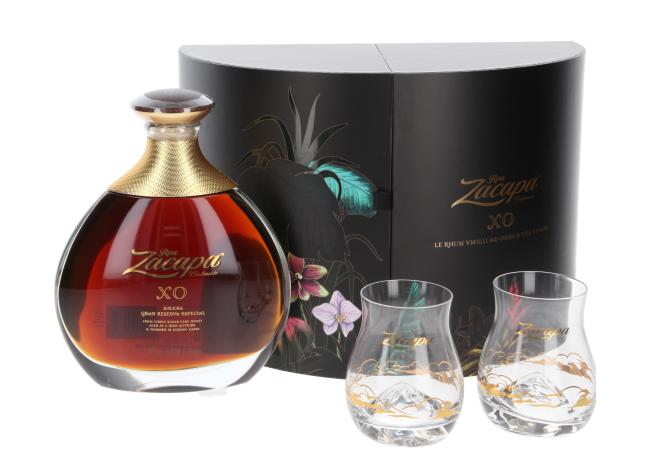 Ron Zacapa XO Rum mit 2 Gläsern 0,7 l·40 % vol