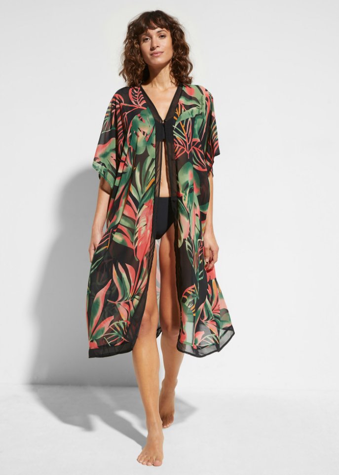 Strand Kaftan-Kleid aus recyceltem Polyester