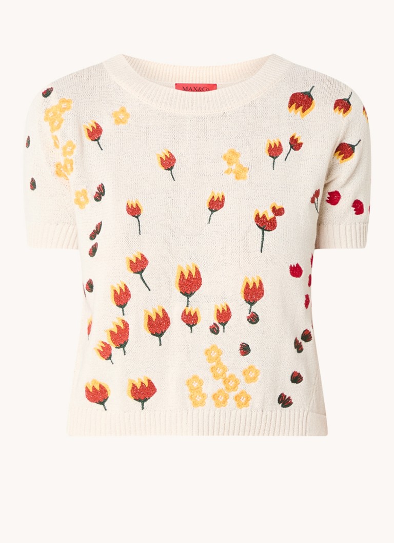 Maglione a maglia fine Max & Co Picco con ricami