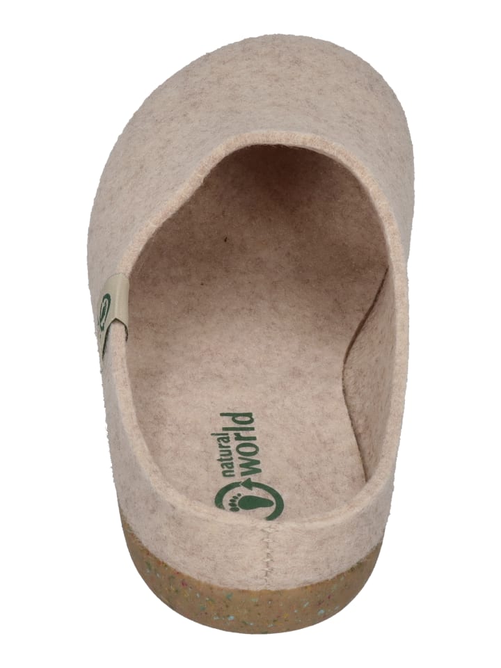 natural world Hausschuhe 8999  in natur günstig kaufen